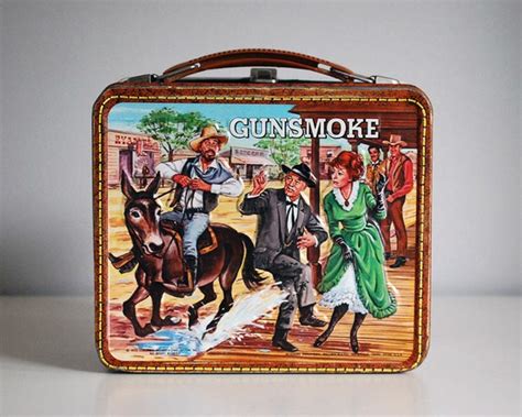 gunsmoke metal lunch box|gunsmoke lunchbox & pc hcts.